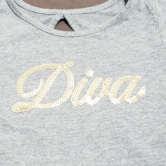 Long Sleeve Blouse Sequin Diva Design The Children's Place Size 12-18 Months - Picture 5 of 5